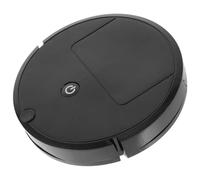 Robot Laveur de Sols Automatisé Noir ABS, Nettoyage Automatique | Commande Bouton, Batterie 3 X Aa, Usage Maison, Sols Durs et Bords de Tapis