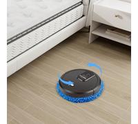 Robot laveur intelligent avec fonction spray - portée de 60 m², 10 000 tr/min, chargement USB pour sols durs et poils d'animaux DescriptionVous rentrez chez vous après une dure journée de travail et v
