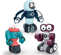 Robot Magnétique 3 Pièces, Bloc Magnétique Costume Jeu Éducatif Stem Pour Enfants Histoire Robot Jouet Bricolage Robot Empilé Jouet Avec Boîte De Rangement Puzzle Jouet Cadeau D'anniversaire 3 4 5 Gar