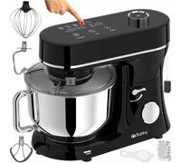 Robot mélangeur de cuisine planétaire tactile 2300w lcd 6l avec bol chauffant noir