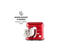 Robot ménager - Bella - Robot mélangeur - 2000W - 5L - Acier inoxydable - Rouge -