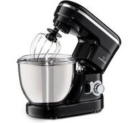 Klarstein Robot pâtissier Bella – 1200W, 6 vitesses, système planétaire, bol inox, Noir