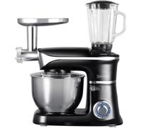 Royalty Line Robot culinaire 3-en-1, mixeur, mixeur, hachoir à viande-1300W Noire Royalty Line
