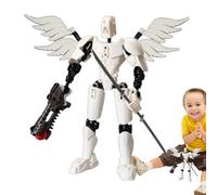 Robot mobile multi-articulations : jouet de figurine d'action articulée, modèle de robots créatifs articulés, figurine de jeu interactive | Cadeau génial pour garçons, filles, anniversaire,