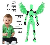 Robot Mobile Multi-Articulé,Figurines Mobiles Articulaires - Figure imprimée en 3D - Décoration de bureau, jouet mobile multi-articulations, jouet figurine d'action pour et