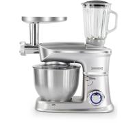 Robot culinaire 3-en-1, mixeur, mixeur, hachoir à viande-1300W Argent Royalty Line