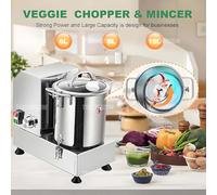 Robot Multifonction & Coupe-Légumes Professionnel, Caractéristiques Puissance 1800W Construction Acier Inoxydable, Traite Ail, Gingembre, Poivrons, Noix, Viandes Facilement(9L)