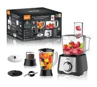 Robot multifonction hachoir électrique 7en1 600W, bol 1.5L, 3 vitesses, disque réversible, pour cuisine familial HACHOIR ELECTRIQUE