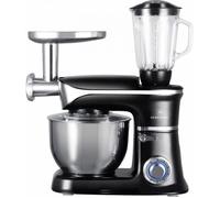 Robot multifonction Herenthal HT-PKM1900.7BG - 1300W - Noir - Batteur, Pétrisseur, Mélangeur, Hachoir, Blender