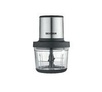 Severin Mini-hachoir KM 3866 sans fil 200 W Inox Noir 2 niveaux de puissance