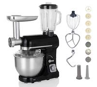Robby Robot multifonctions 5l 1000w noir avec hachoir et blender 1,5l en verre - robimix noir