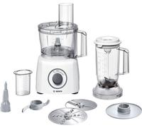 Robot multifonctions BOSCH MultiTalent3 - Blanc - 800 W - 2 vitesses et pulse - Bol mélangeur 2,3 L - Bol mixeur 1 L - 2 disques
