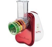Moulinex DJ755G Râpe électrique et spiraliseur Plastique Rouge, Blanc
