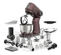 Robot multifonctions SENCOR STM 7632WP Gordon 1500 W avec bol inox 5,5 L, éclairage LED, fonction pulse, hachoir à viande, râpe 4 cônes, Bordeaux / Violet