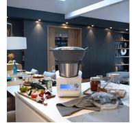 Robot multifonctions Super Cooker - DOP219W - 12 vitesses - Bol inox 3,5L - 1000W - Blanc