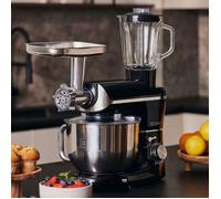 ZEEGMA PLANEET MULTI Robot Planétaire 1900W 3-in-1, Robot de Cuisine Multifonction avec bol de 6,2 L, Poignée et Couvercle, Gobelet Mixeur, Hachoir 6 Vitesses
