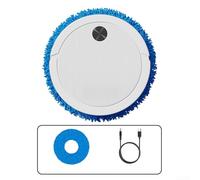 Robot nettoyeur 3 en 1 alimenté par USB avec cartographie intelligente sélection d'itinéraires alternatifs pour une couverture efficace des salons, chambres à coucher (blanc)
