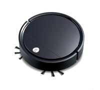 Robot nettoyeur 3 en 1 avec aspiration puissante et libération d'eau contrôlée pour un nettoyage dur sans intervention manuelle (Noir)