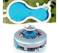 Robot nettoyeur automatique sans fil pour piscine, nettoyage sous-marin intelligent avec batterie de 4000 mAh, couvre jusqu'à 500 m², idéal pour l'entretien des piscines