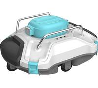 Robot nettoyeur de piscine - Aspirateur sans fil pour piscines enterrées et hors sol avec fonction d'escalade murale et bac filtrant à chargement par le haut