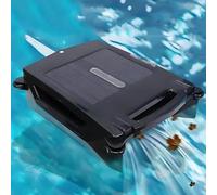 Robot nettoyeur de piscine automatique, écumeur solaire avec moteur sans balais, collecte des déchets, voyant lumineux, évitement automatique des obstacles pour piscine