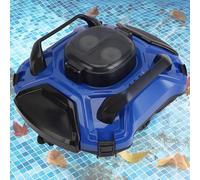 Robot nettoyeur de piscine avec batterie 5000 mAh, autonomie de 120 minutes, fonction auto-stationnement, couvre jusqu'à 85 ㎡, idéal pour les piscines creusées et le nettoyage des conduites d'eau