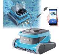 Robot nettoyeur de piscine avec contrôle par application, grand panier filtrant, pour piscines hors sol et creusées
