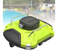 Robot nettoyeur de piscine avec navigation intelligente, autonomie de 180 minutes, charge rapide, aspiration puissante, auto-stationnement, pour piscines hors sol à fond plat