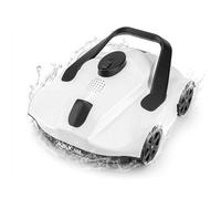 Robot nettoyeur de piscine, couverture de 1076 pi², autonomie de 130 min, aspiration puissante, planification automatique des itinéraires, aspirateur de piscine sans fil pour piscines hors sol/creus