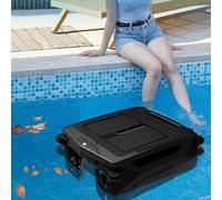 Robot Nettoyeur De Piscine éLectrique Solaire Avec éCumoire - Nettoyeur Flottant Pour Piscines Hors Sol, Automatique ÉCumeur De Piscine Robotisé Avec Auto-Stationnement Intelligent Et Puissance
