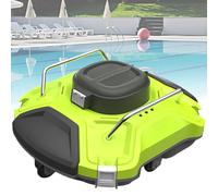 Robot nettoyeur de piscine, nettoyeur sous-marin entièrement automatique avec bac filtrant massif à chargement par le haut et double filtres, charge rapide pour piscines plates hors et creusées