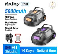 Robot nettoyeur de piscine Redkey sans fil, batterie lithium rechargeable 5000mAh, planification de route pour carreaux, PVC, mosaïque, ciment S200 Orange