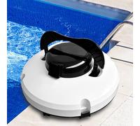 Robot nettoyeur de piscine, robot de nettoyage de piscine sans fil, aspirateur de piscine entièrement automatique avec filtres ultra-fins améliorés pour une surface de piscine jusqu'à 1000 pi², 110