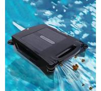 Robot nettoyeur de piscine sans fil à énergie solaire avec double charge,2 modes de nettoyage,fonction d'évitement et d'évacuation automatique des obstacles,robot écumeur de piscine rechargeable