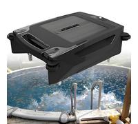 Robot nettoyeur de piscine sans fil à énergie solaire avec double charge,2 modes de nettoyage,fonction d'évitement et d'évacuation automatique des obstacles,robot écumeur de piscine rechargeable