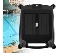 Robot nettoyeur de piscine sans fil à énergie solaire, robot nettoyeur d'écumoire de piscine automatique avec double charge, 2 modes de nettoyage, évitement automatique des obstacles