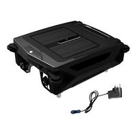 Robot nettoyeur de piscine sans fil à énergie solaire, robot nettoyeur d'écumoire de piscine automatique avec double charge, 2 modes de nettoyage, évitement automatique des obstacles