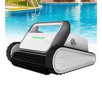 Robot Nettoyeur de Piscine sans Fil, aspirateur Automatique for Piscine, Nettoyage des parois et de la Ligne de flottaison, autonomie de 2,5 h, jusqu'à 1640 pi², étanchéité IP68(Gray)