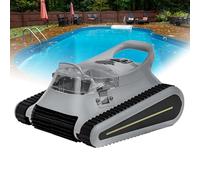 Robot nettoyeur de piscine sans fil pour piscine souterraine, grimpe les murs, nettoie jusqu'à 120 mètres carrés, idéal pour une profondeur d'eau de 0,5 à 3 m