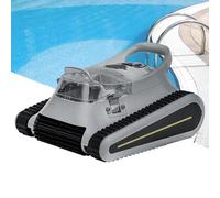 Robot nettoyeur de piscine sans fil pour piscines souterraines, nettoyage automatique des murs et des sols avec autonomie de 150 minutes, auto-stationnement, couvre jusqu'à 1291 m²