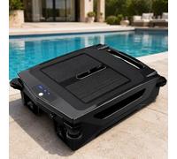 Robot Nettoyeur de Surface de Piscine | Double chargement, 2 modes de nettoyage, évitement intelligent des obstacles, tiroir à débris de 3,4 L