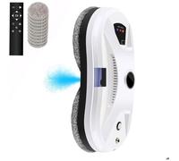 Robot Nettoyeur de Vitre Automatique ,5600pa, Robot Laveur de Vitre avec Pulvérisation d'eau, Navigation Intelligente +10 Chiffons