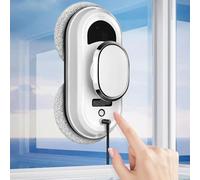 Robot nettoyeur de vitres électrique, robot de nettoyage de vitres intelligent avec aspiration forte de 2800 Pa, robot aspirateur de vitres avec télécommande, for miroir de fenêtre intérieur/extérieur