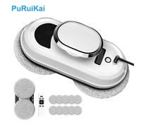 Robot Nettoyeur de Vitres PuRuiKai Intelligent avec Forte Aspiration, Télécommande pour Vitres et Carrelage