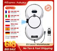 Robot nettoyeur de vitres PuRuiKai, pulvérisateur d'eau, aspirateur, télécommande, électrique, essuie-glace domestique, double fonction automatique