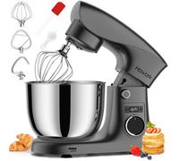 Robot Pâtissier 1500W, 5,5L BolRobot de Cuisne,10+P Vitesses,Crochet à Pâte, Batteur plat & Fouet, Robot Pétrin Professionnel