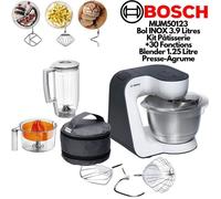 Bosch MUM5 Start Line universal robot de cuisine 800 W 3,9 L Orange, Argent, Transparent, Blanc