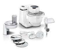 Robot pâtissier Serie 2 - 700 W - 4 vitesses - 3,8 L - 3 disques - hachoir a viande - Blanc