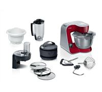 Robot pâtissier Bosch Série 4 avec balance MUM 5 1000 W Rouge, argent MUM5X734