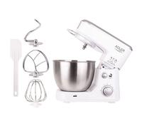 Adler Europe Mixeur AD4216 – Acier inoxydable, 1000W, bol 4L, blanc